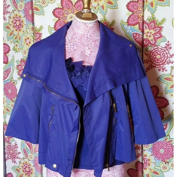 VintageJacket & Cami Set 90's Ravel Zipper Royal Blue 2 piece set Women's Size L - Picture 1 of 9
